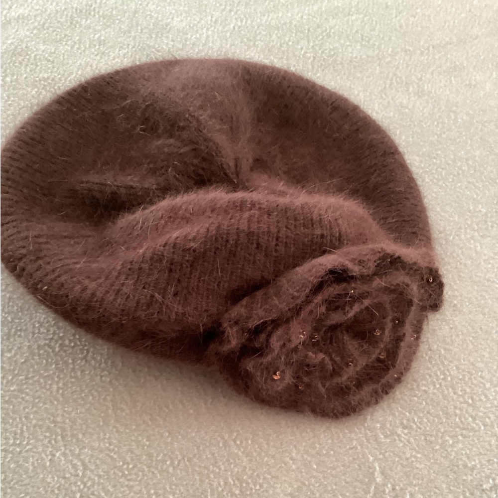 C.C Brown Knit Beret